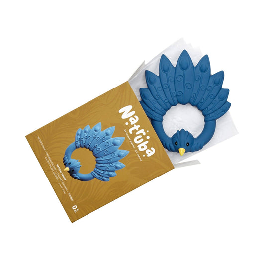 Natural rubber Teether Peacock