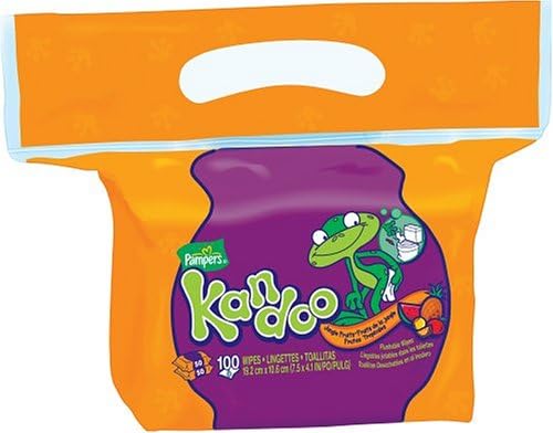 Kandoo Toilet Flushable Wipes Jungle Fruit 2X60