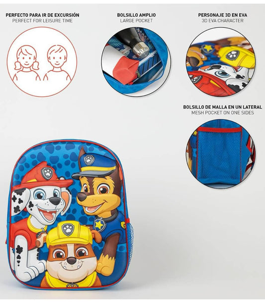 3d Paw Patrol Children's Backpack Blue