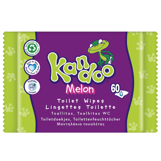 Kandoo Toilet Flushable Wipes Melon (By 60 wipes)