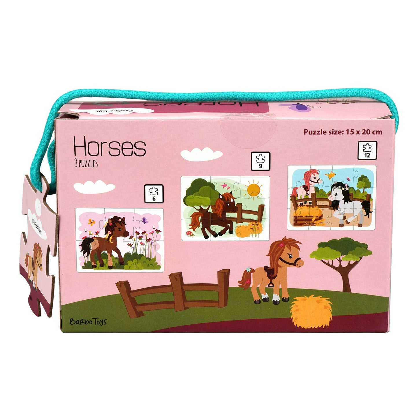 Little Bright Ones - 3 Puzzles -  Horses