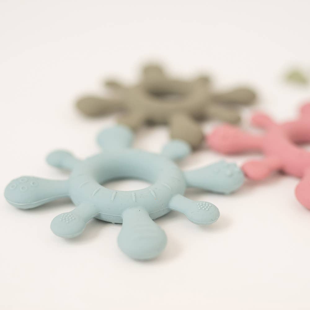 TEETHING PAD WITH SILICONE TEXTURES: Flock