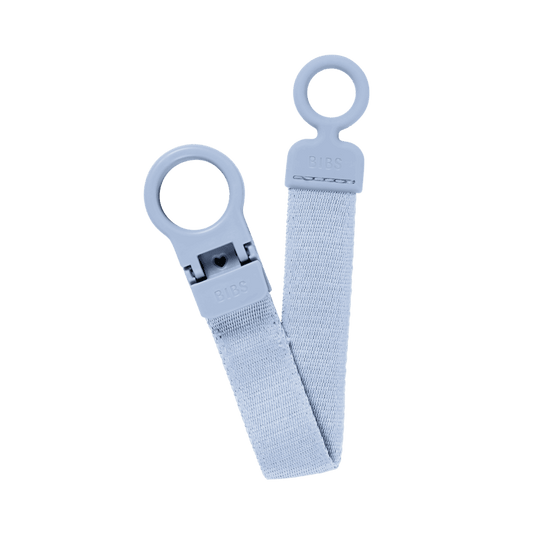 Bibs Pacifier Clip Loop | Dusty Blue