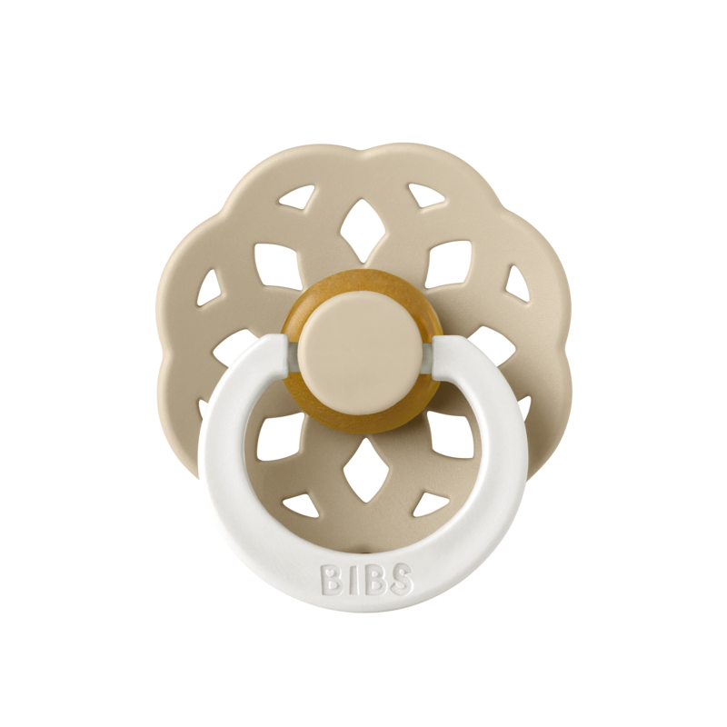 BIBS Pacifier Boheme Latex (Colour: Vanilla GLOW | Size 2)