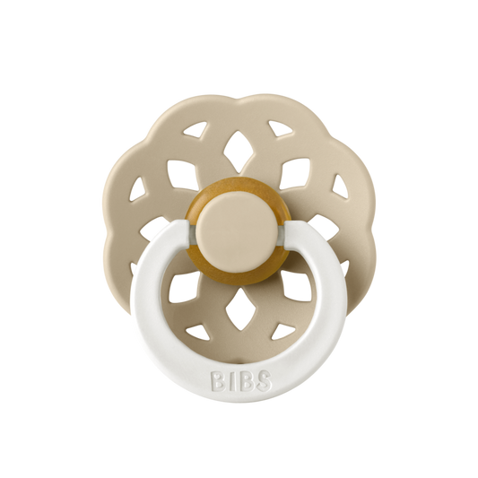 BIBS Pacifier Boheme Latex (Colour: Vanilla GLOW | Size 2)