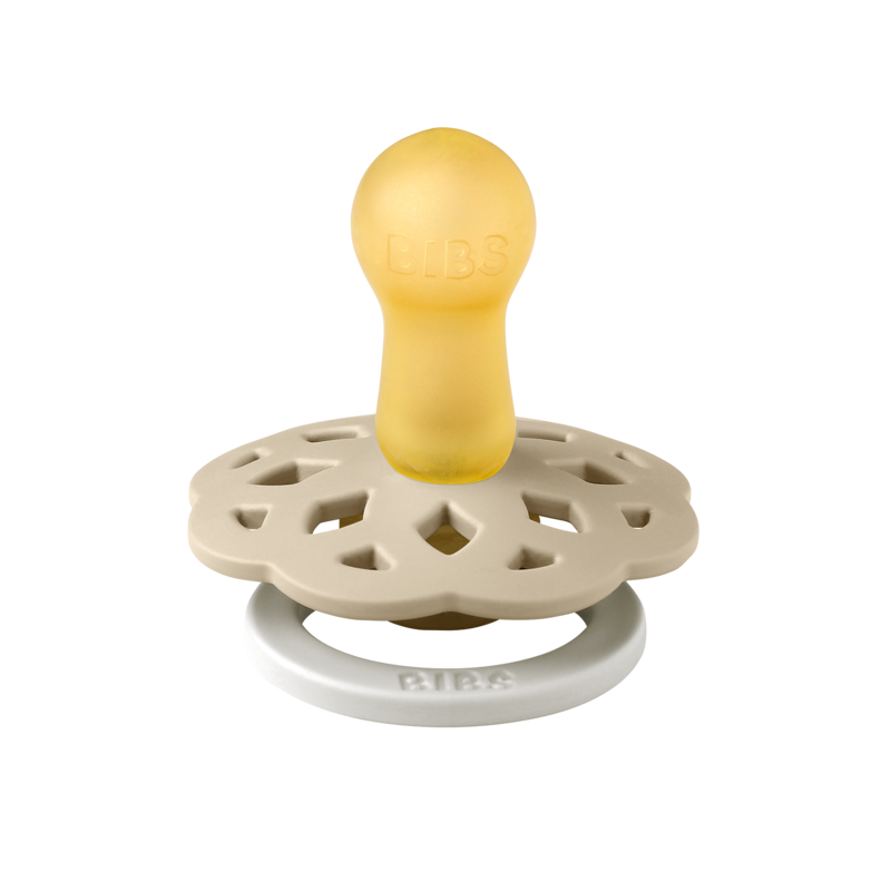 BIBS Pacifier Boheme Latex (Colour: Vanilla GLOW | Size 2)