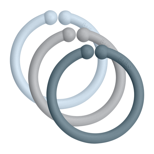 Bibs Loops 12 Pack (Colour: Baby Blue/Cloud/Petrol)