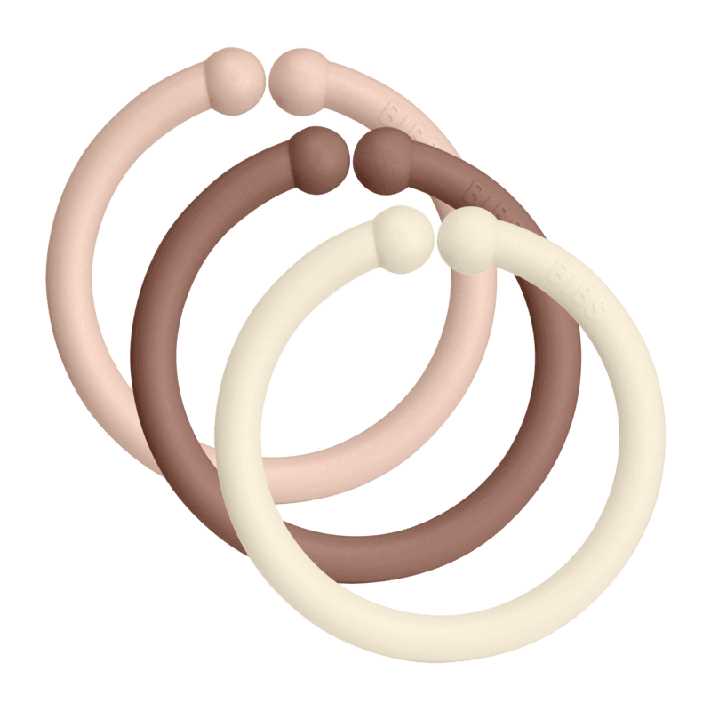 Bibs Loops - 12 Pack (Colour: Blush/Woodchuck/Ivory)