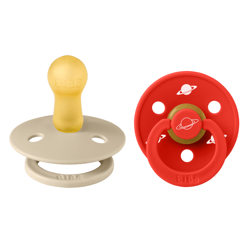 BIBS x Planet Nusa Pacifier - 2 Pack (Colour: Latex Vanilla Mix | Size 2)