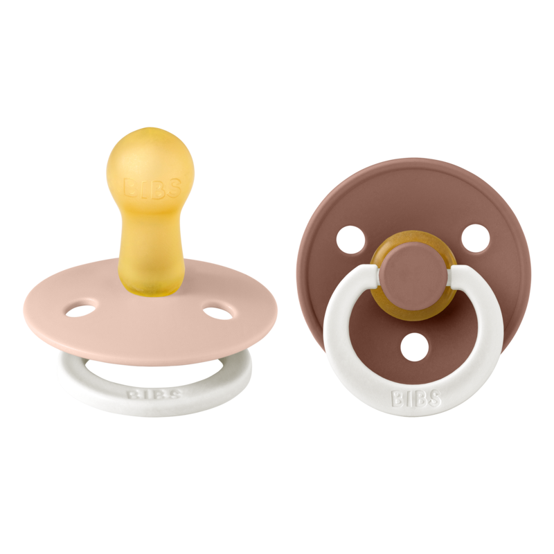 BIBS - 2 Pack (Colour: Latex Glow Woodchuck / Blush glow | Size 2)
