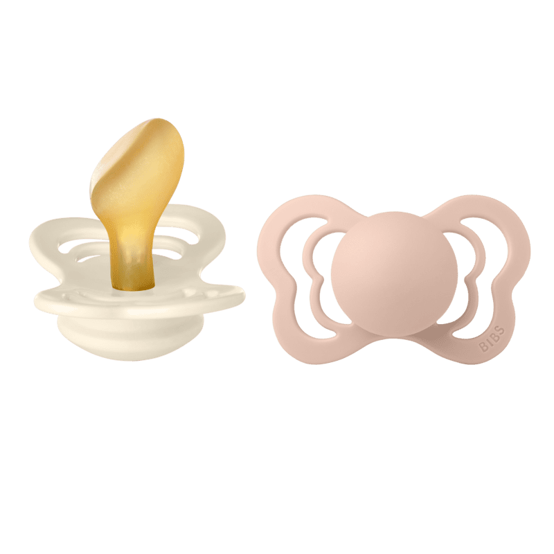 Bibs Couture Anatomical Latex - 2 Pack (Colour: Ivory/Blush | Size 2)