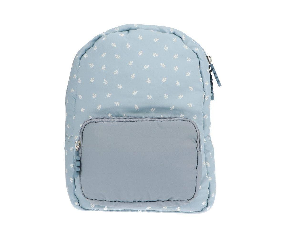 Padded Children's Backpack Leaves Blue