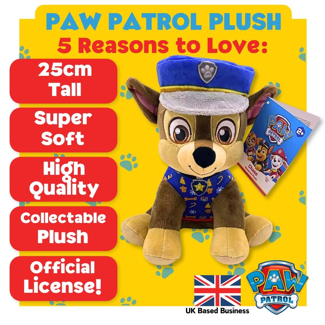 Paw Patrol Chase 25cm Sitting Plush