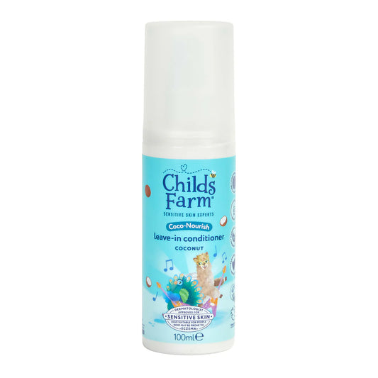 Childs Farm Coco Nourish leave in conditioner hair spray coconut