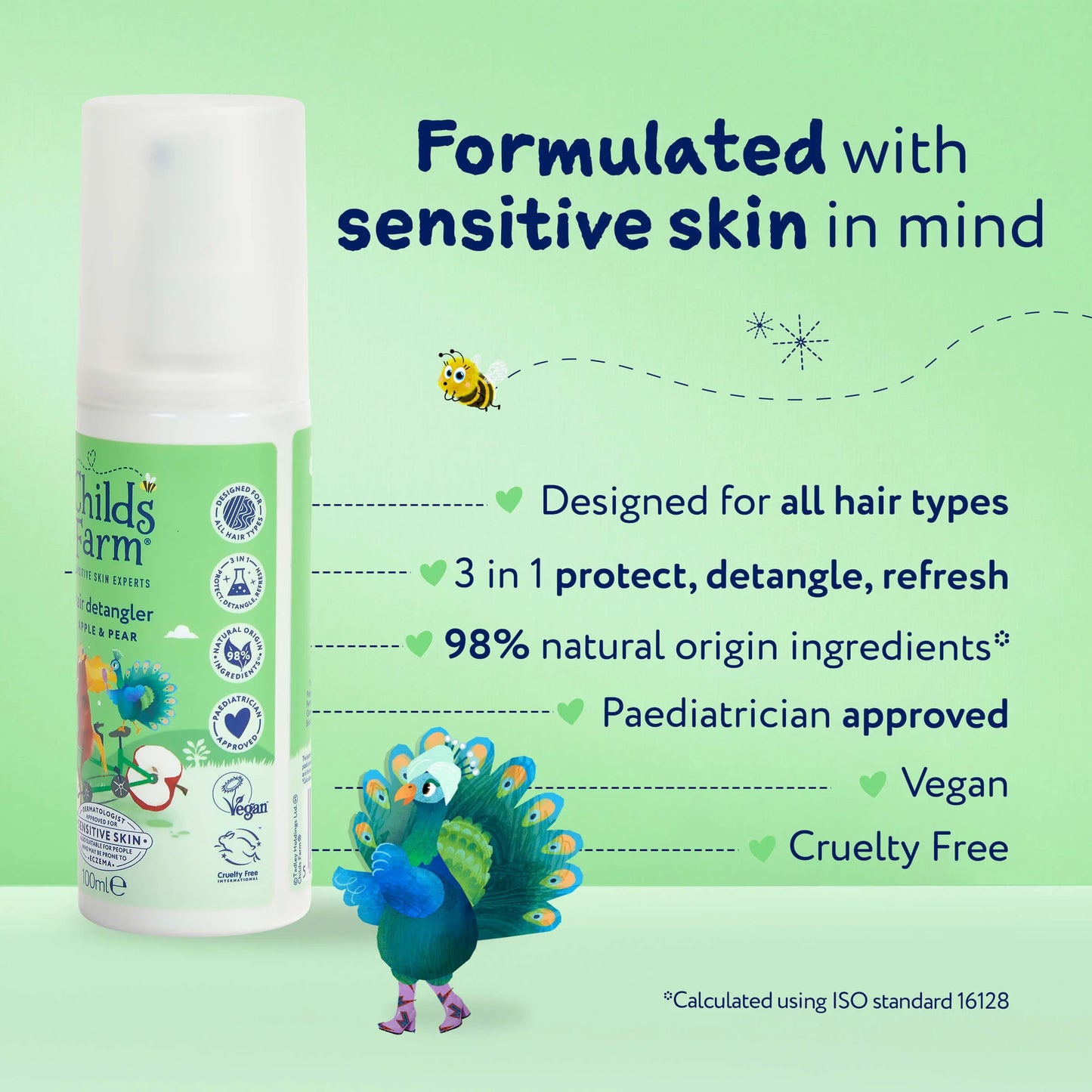 3 in 1 Hair Detangler Spray - Apple & Pear