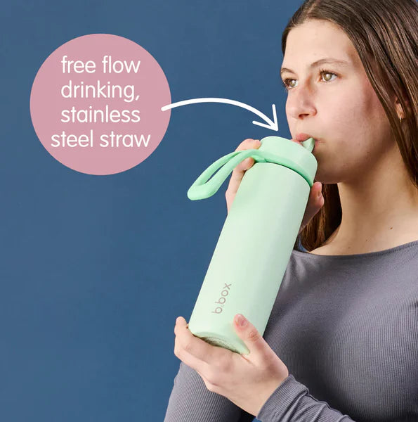 b.box 690mL Insulated Flip Top Bottle - spearmint