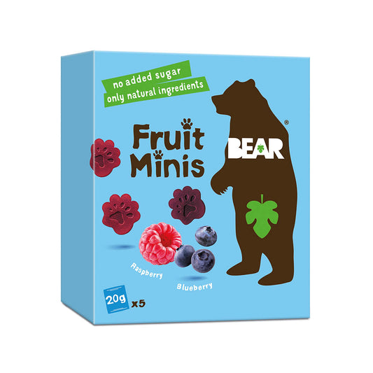 Bear Fruit Minis Raspberry & Blueberry Multipack 5x20g