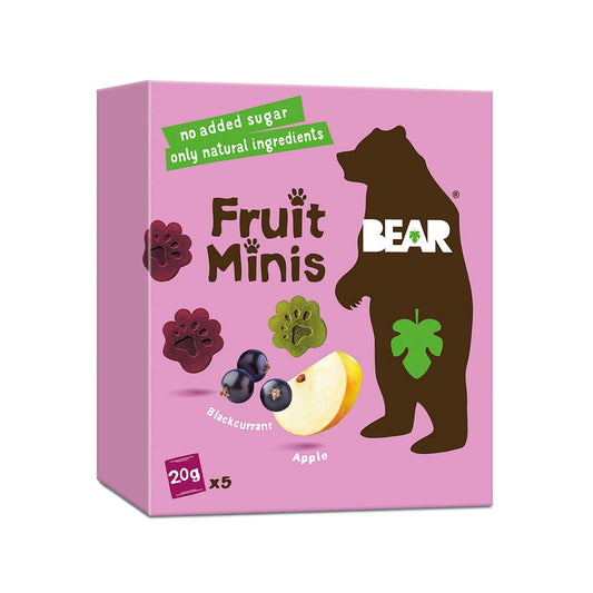 Bear Fruit Minis Apple & Blackcurrant Multipack 5x20g