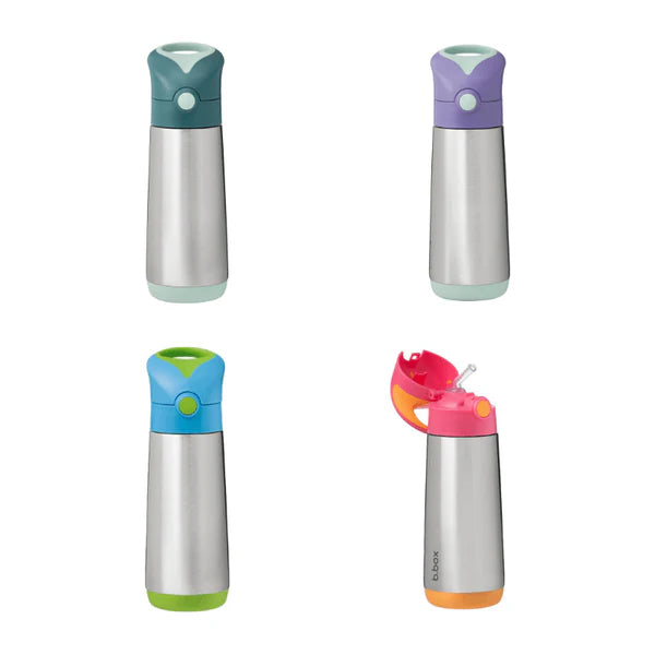 b.box Insulated Straw Bottle 500ml – Lilac Pop