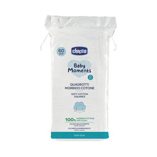 Chicco Baby Moments Cotton Squares (60 Pcs)
