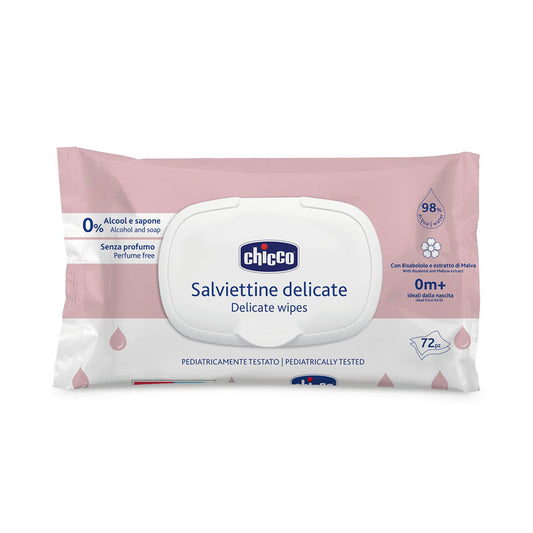 Chicco Delicate Wipes (72 Pcs)