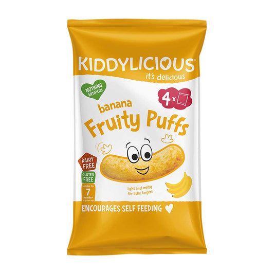 Kiddylicious Fruity Puffs Banana Multipack 4x10g