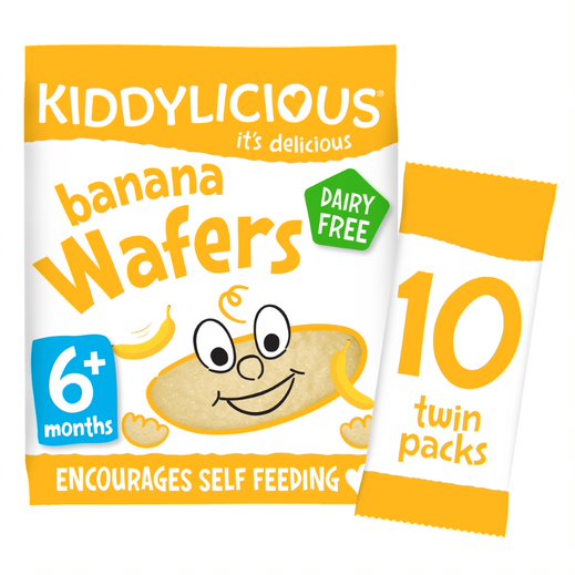Kiddylicious Wafers Maxi Banana 10x4g
