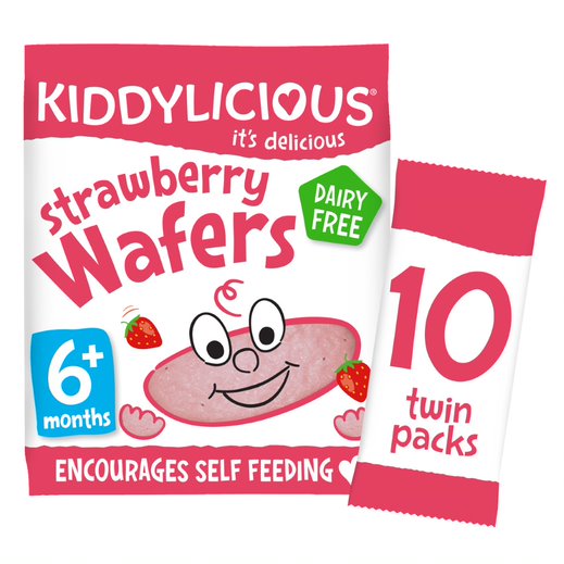 Kiddylicious Wafers Maxi Strawberry 10x4g