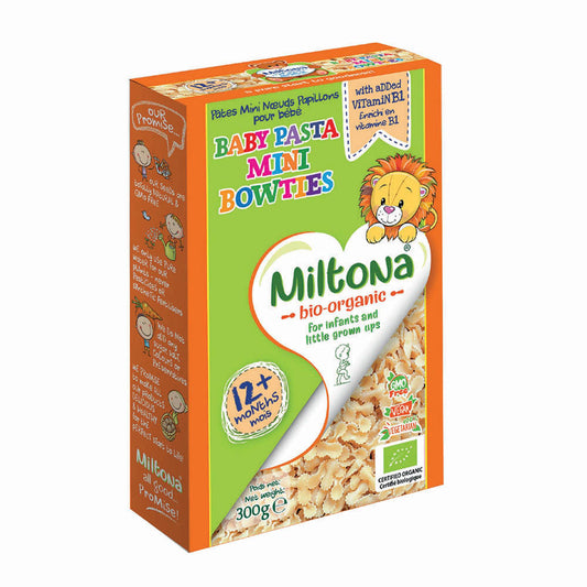 Miltona Organic Baby Pasta Mini Bowties 12 Months+ 300g