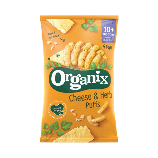 Organix Cheese & Herb Puffs Multipack 4x15g
