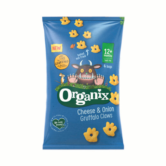 Organix Cheese & Onion Gruffalo Claws Multipack 4x15g