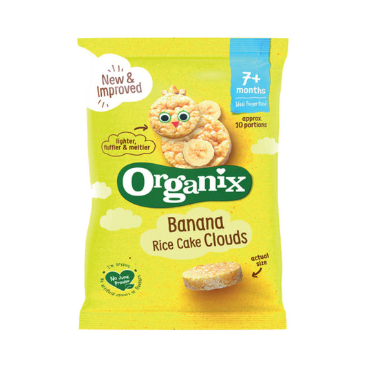 Organix Rice Cake Clouds Banana 40g