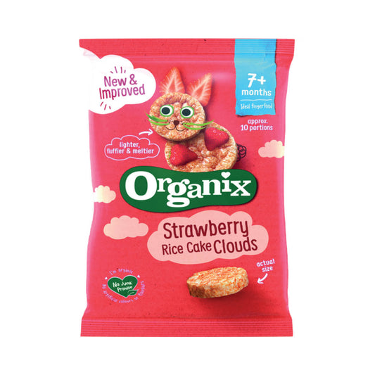 Organix Rice Cake Clouds Strawberry 40g