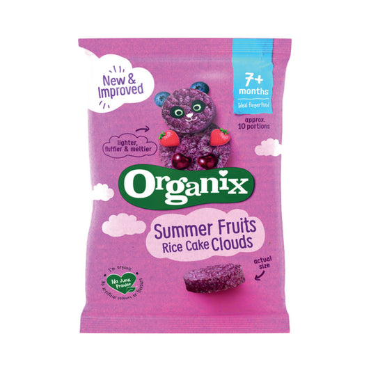 Organix Rice Cake Clouds Summer Fruits 40g