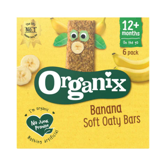Organix Soft Oaty Bars Banana 6x30g