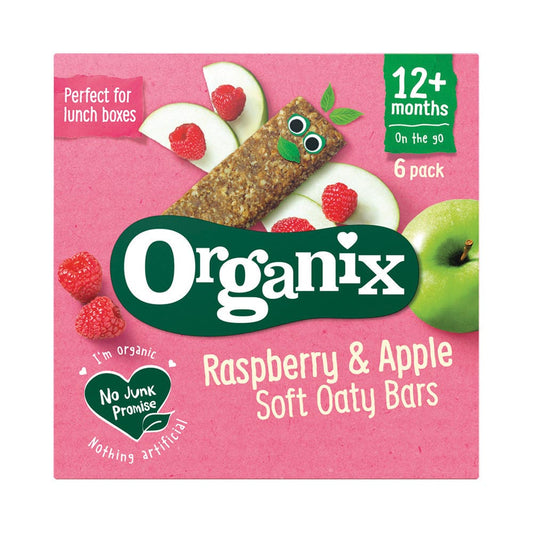 Organix Soft Oaty Bars Raspberry & Apple 6x30g