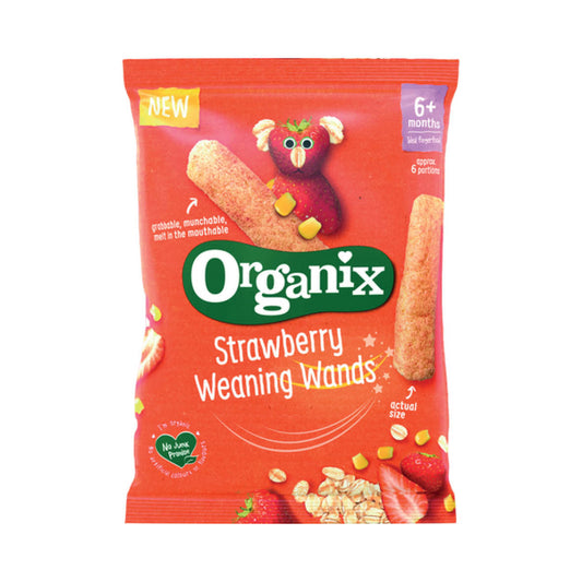 Organix Weaning Wands Strawberry 25g