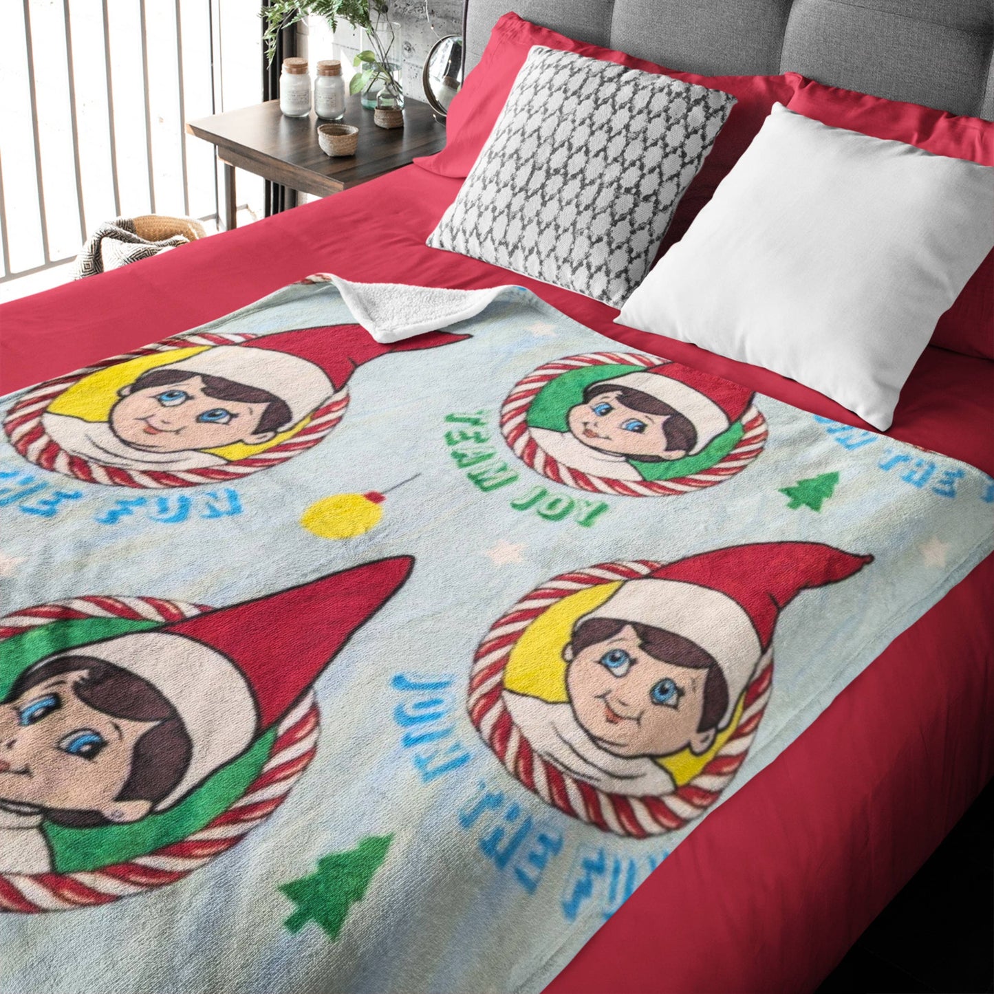 The Elf on The Shelf® "Team Joy" Blanket - Throw Fleece