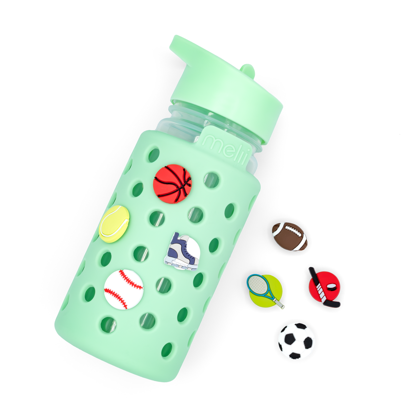 Charm Water Bottle: Blue