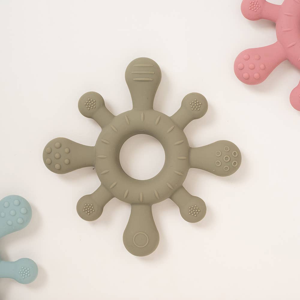 TEETHING PAD WITH SILICONE TEXTURES: Pink