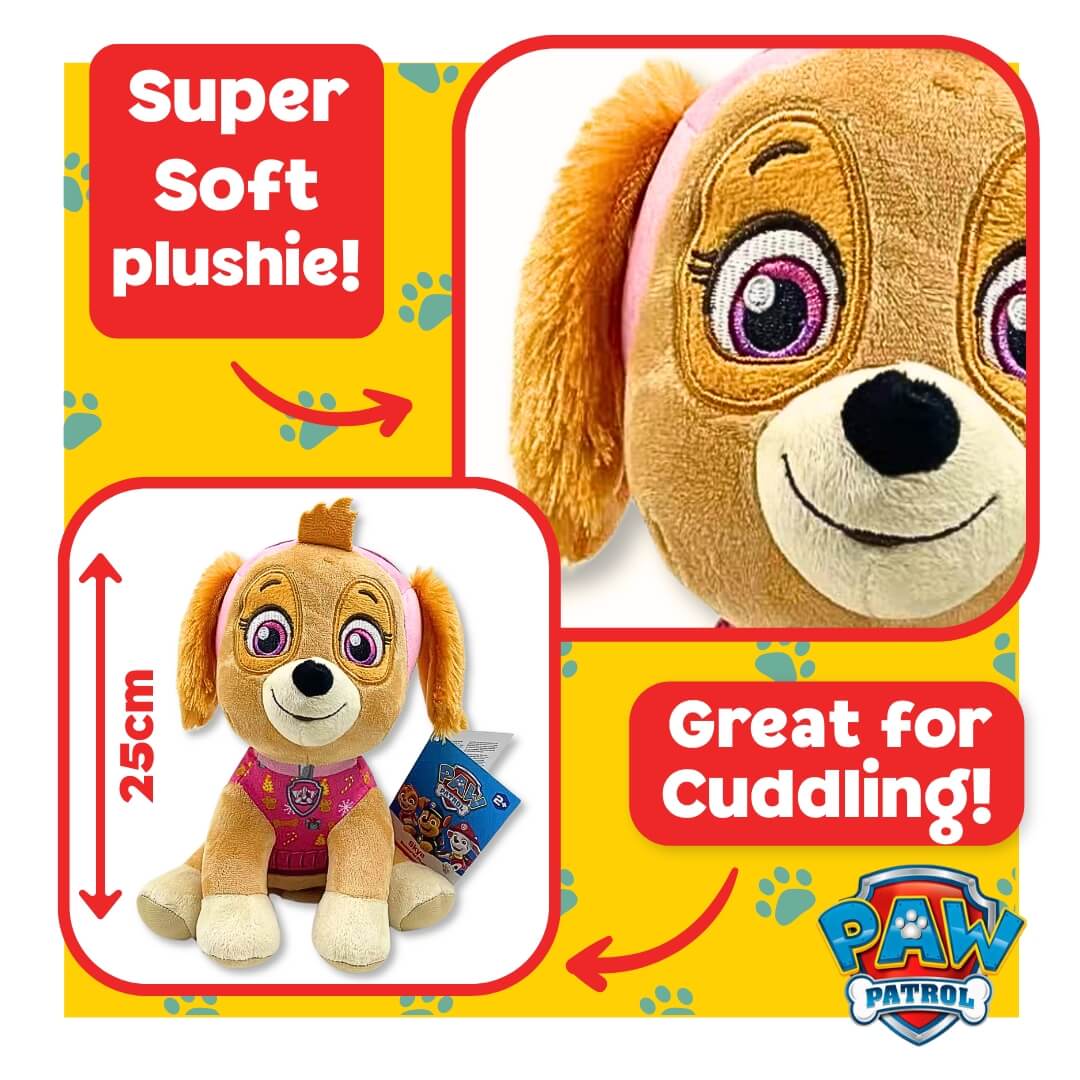 Paw Patrol Skye 25cm Sitting Plush